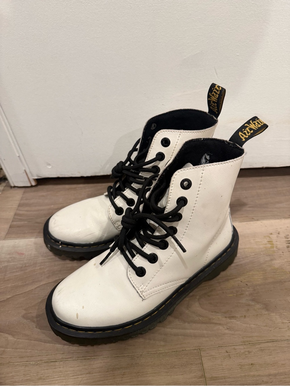 Dr. Martens Black Textile-Lined Boot Interior